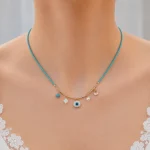گردنبند ترک منجوق چشم نظر