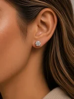 گوشواره میخی نگین دار ژوپینگ - ۶۳۱